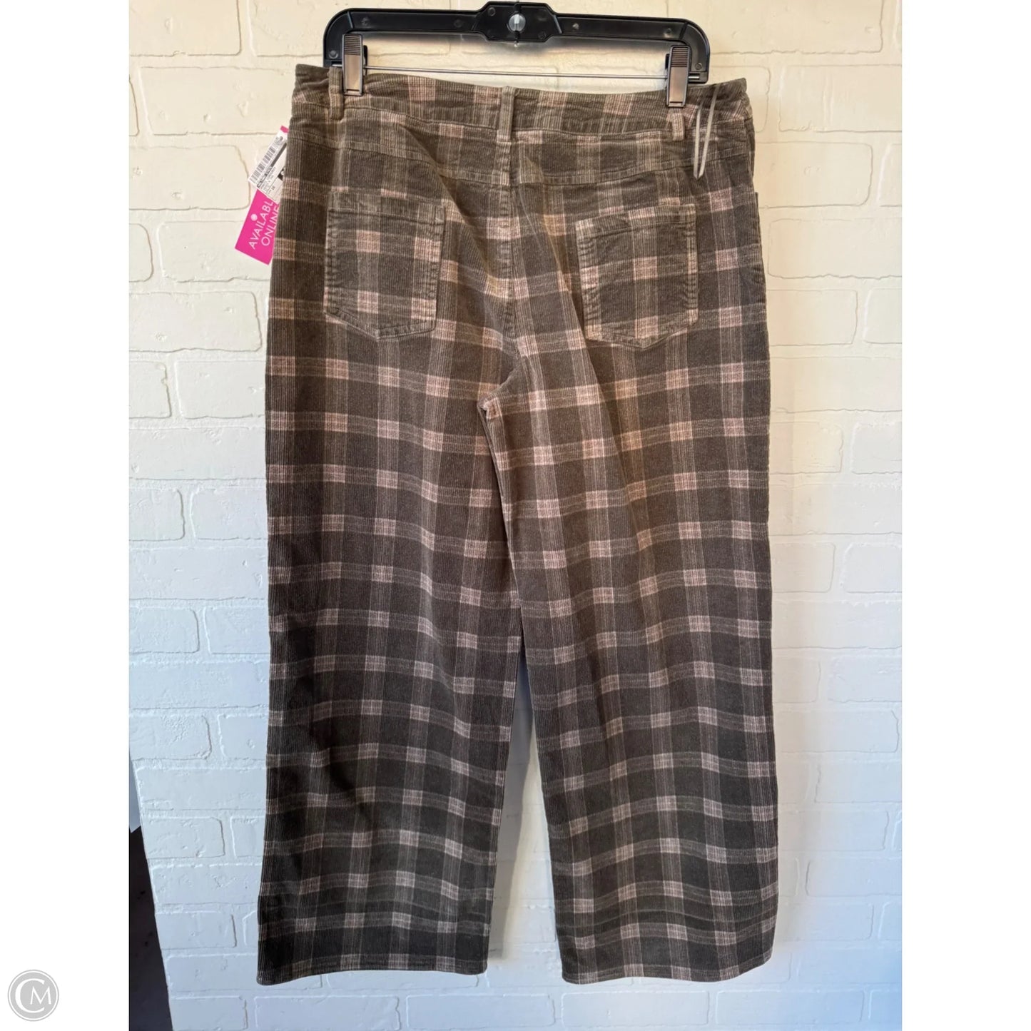 Pants Corduroy By Altard State In Green & Tan, Size: 16
