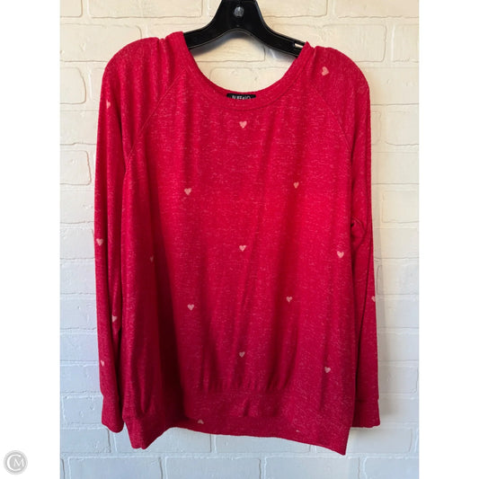 Top Long Sleeve By Buffalo David Bitton In Red, Size: L