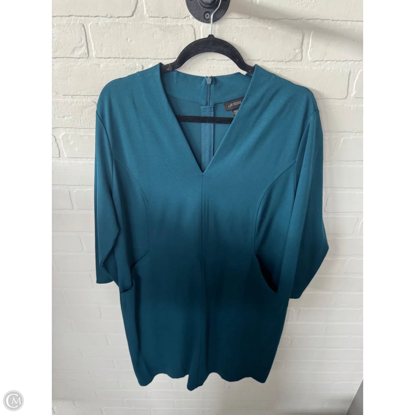 Dress Work By J. Jill In Teal, Size: Xlp