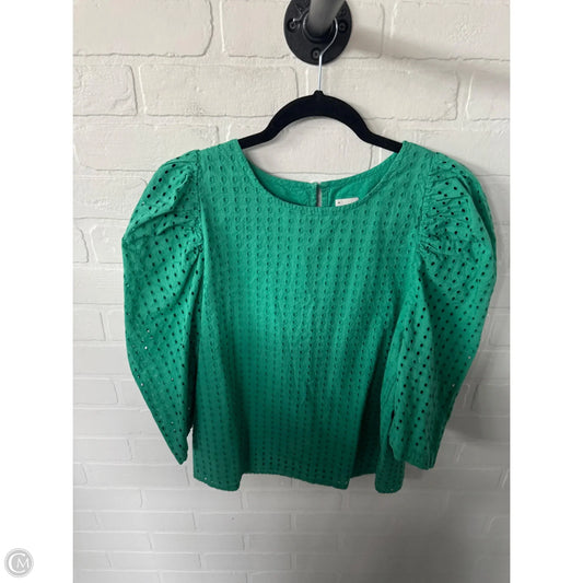 Top 3/4 Sleeve By A New Day In Green, Size: L