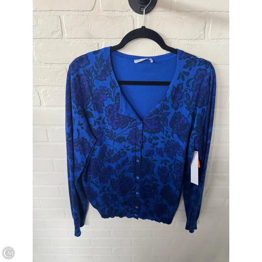 Sweater Cardigan By 89th And Madison In Blue & Purple, Size: Xxl