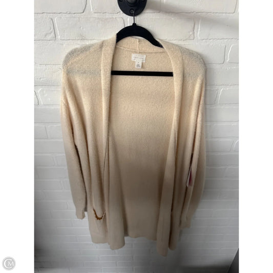 Sweater Cardigan By Caslon In Cream, Size: M