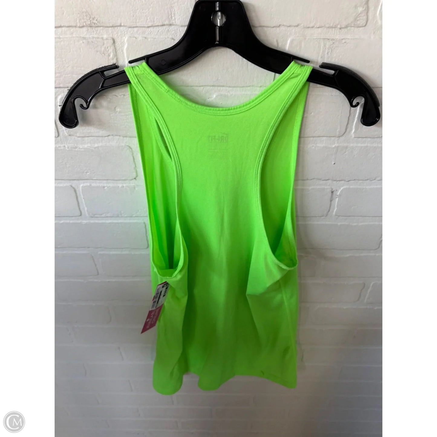 Athletic Tank Top By Nike In Green, Size: M