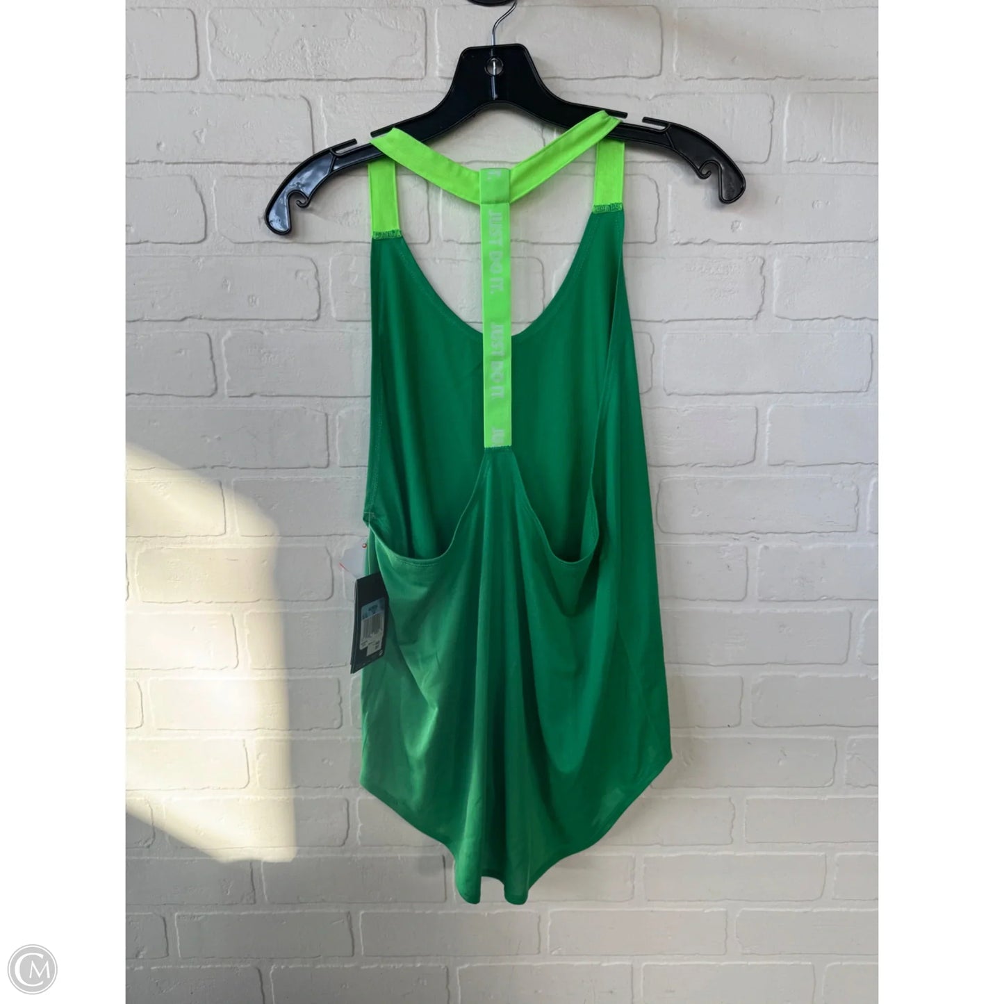 Athletic Tank Top By Nike In Green, Size: M