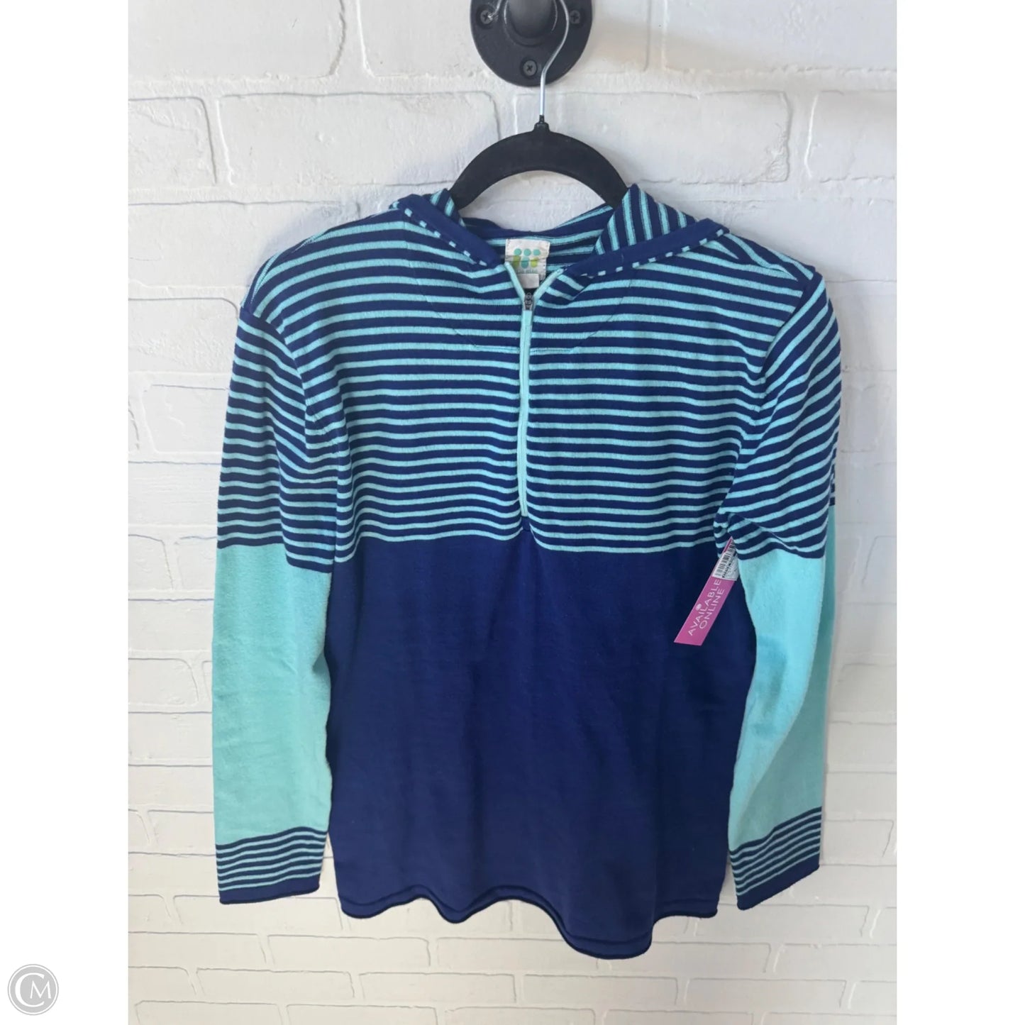Athletic Top Long Sleeve Hoodie By Title Nine In Blue, Size: Xl