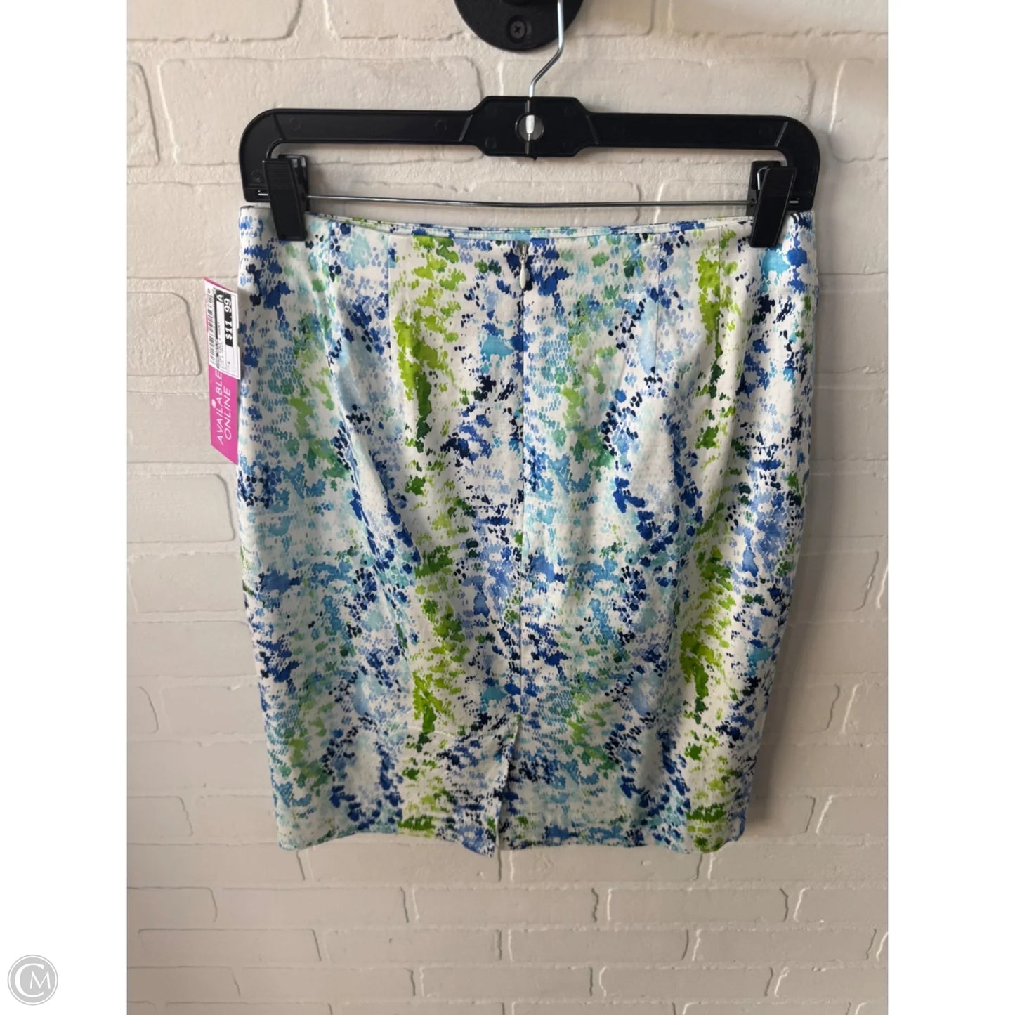 Skirt Mini & Short By Ann Taylor In Blue & Green, Size: 6