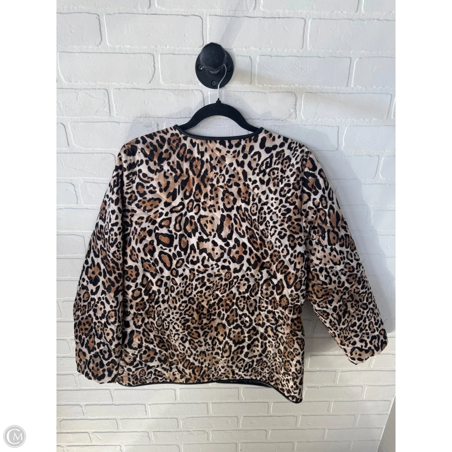 Jacket Puffer & Quilted By Chicos In Animal Print, Size: M