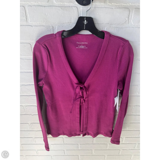 Cardigan By Talbots In Purple, Size: S