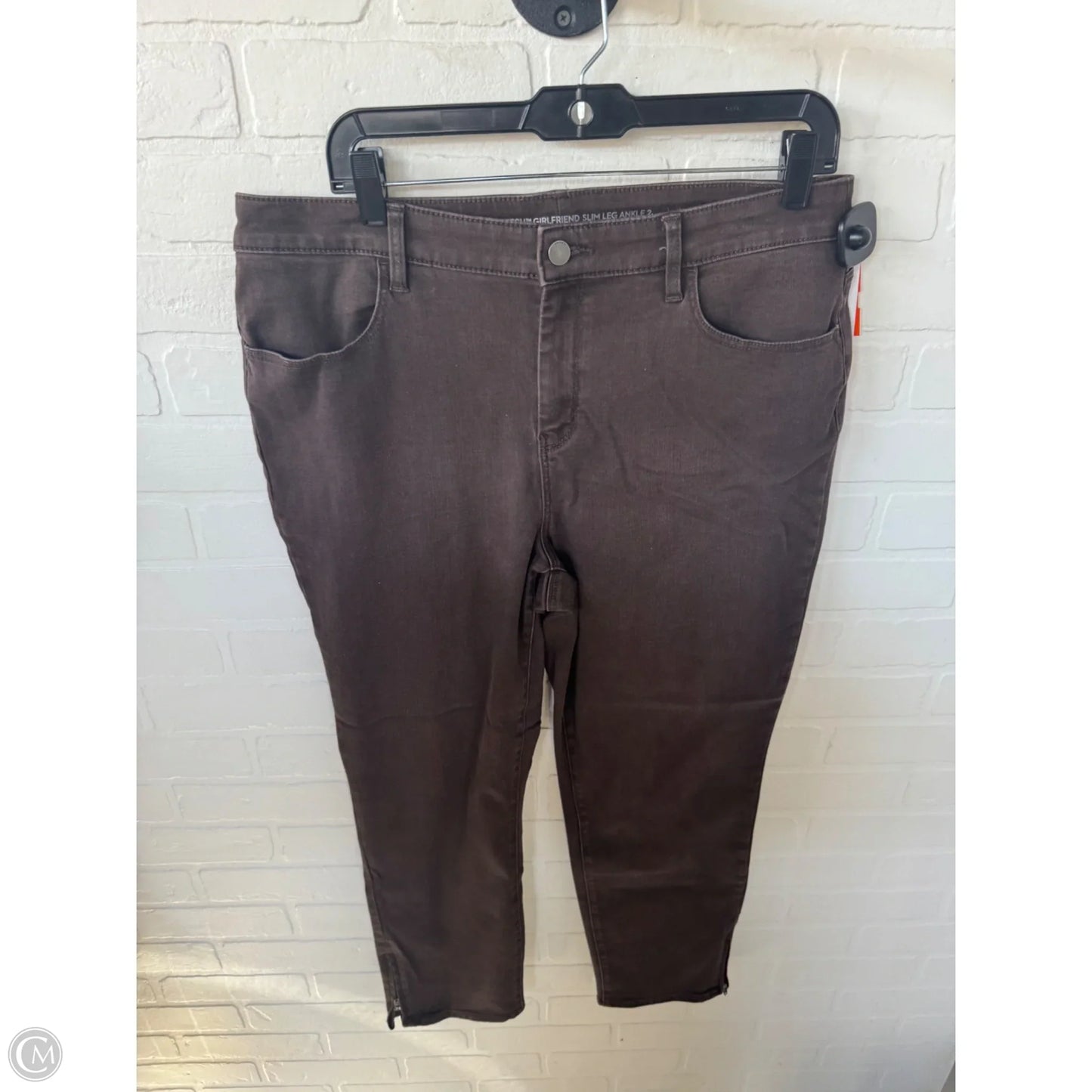 Jeans Boyfriend By Chicos In Brown Denim, Size: 12