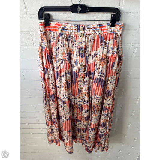 Skirt Maxi By Anthropologie In Orange & Purple, Size: 2