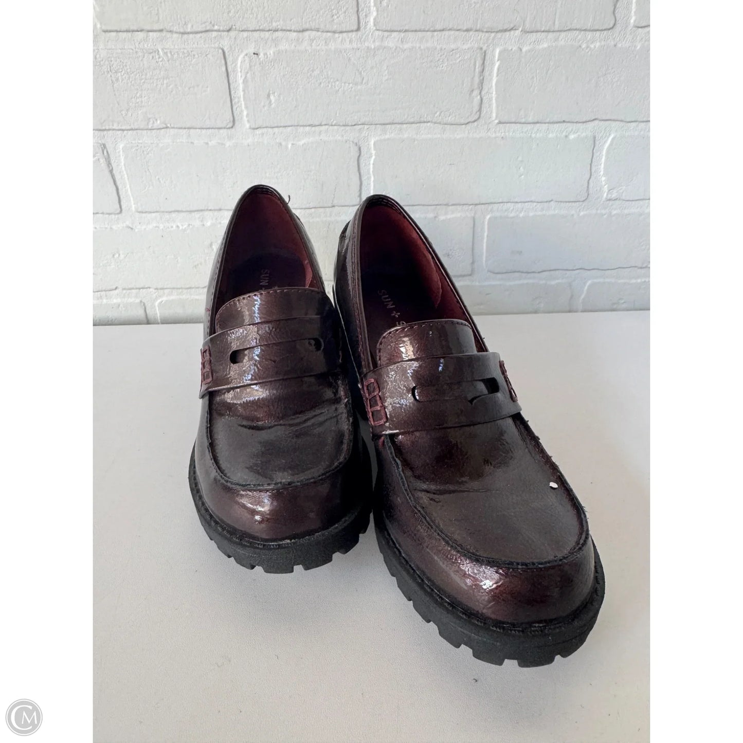 Shoes Heels Block By Cmc In Purple, Size: 6.5