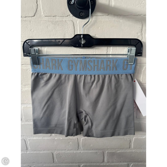 Athletic Shorts By Gym Shark In Blue & Grey, Size: 4