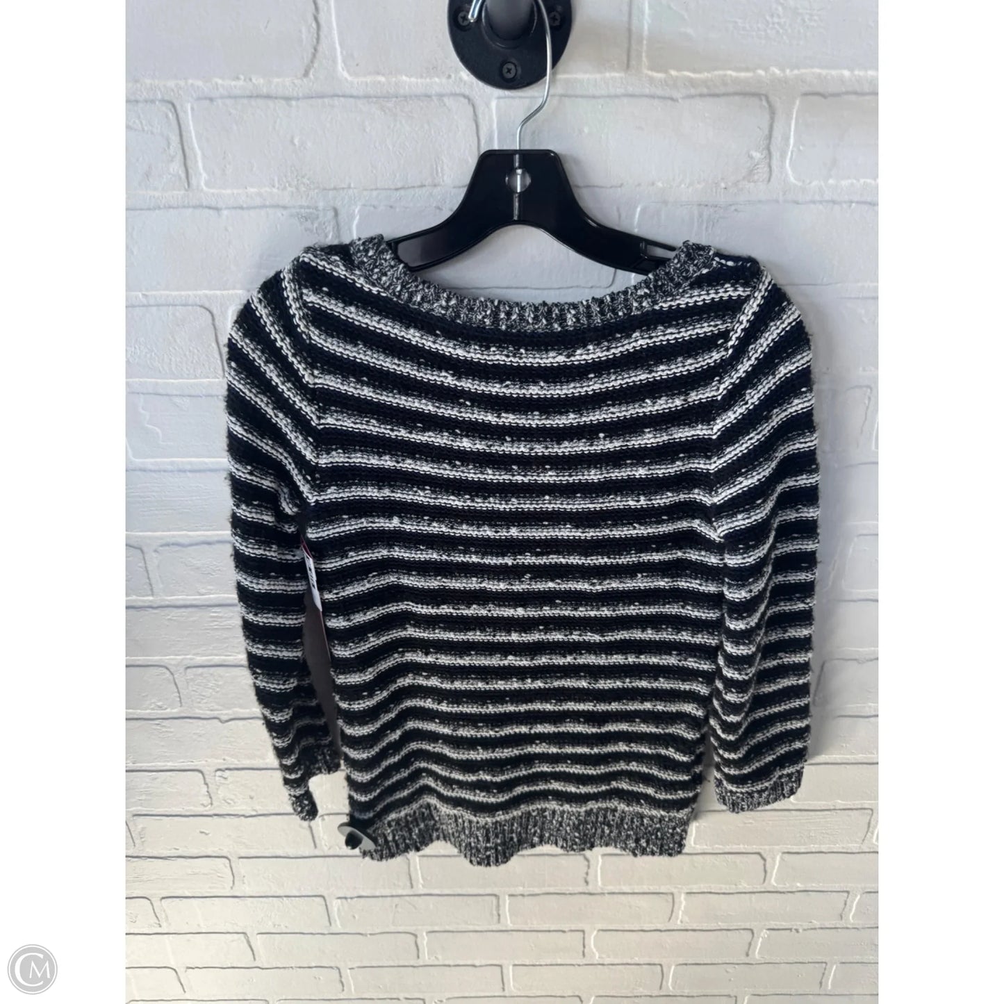 Sweater By Loft In Black & Blue, Size: Xs