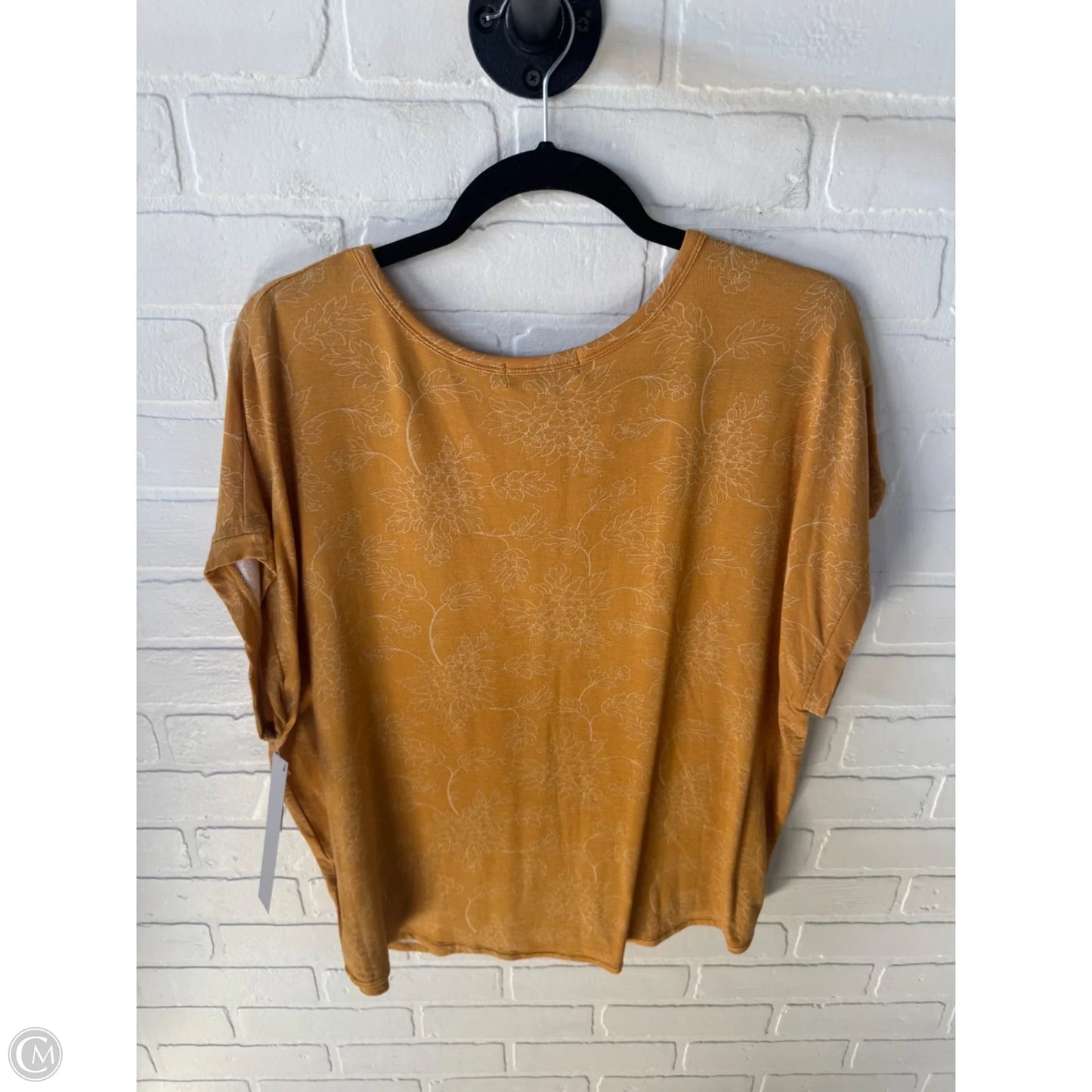 Top Short Sleeve Basic By Buffalo David Bitton In Yellow, Size: L