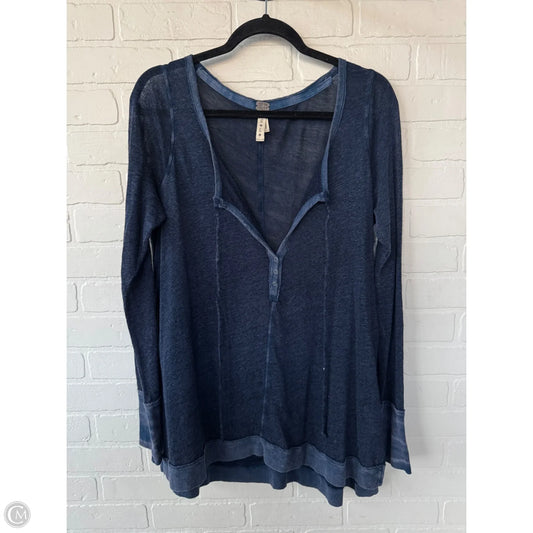 Top Long Sleeve By We The Free In Blue, Size: L