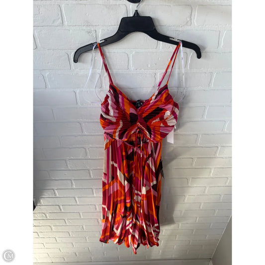 Dress Party Midi By Lulus In Orange & Red, Size: Xs