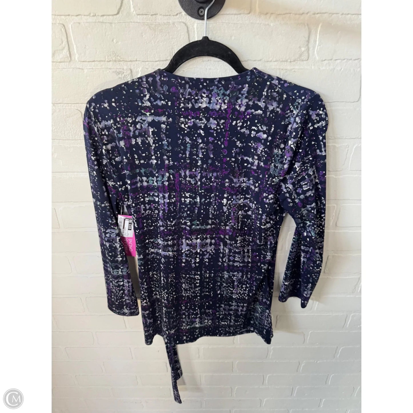 Top 3/4 Sleeve By Anne Klein In Purple, Size: M