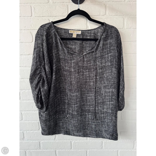 Top 3/4 Sleeve By Michael By Michael Kors In Grey, Size: S