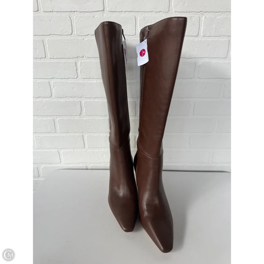 Boots Knee Heels By Mix No 6 In Brown, Size: 11