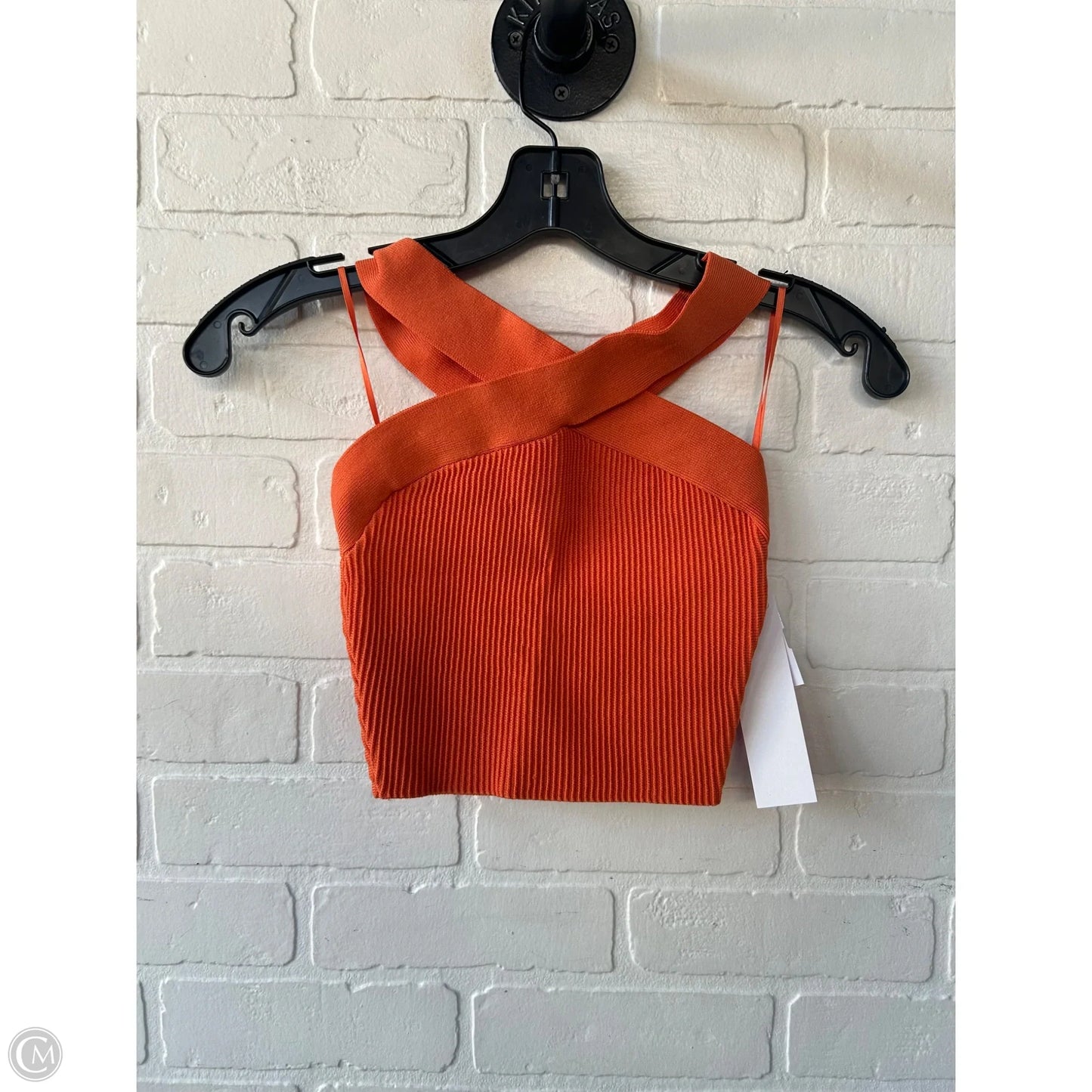Top Sleeveless By Babaton In Orange, Size: Xxs