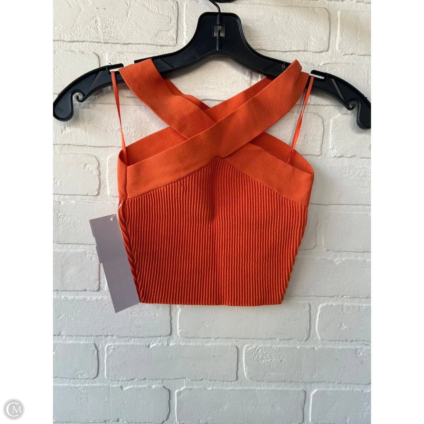 Top Sleeveless By Babaton In Orange, Size: Xxs