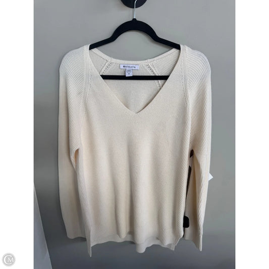 Sweater By Athleta In Cream, Size: M