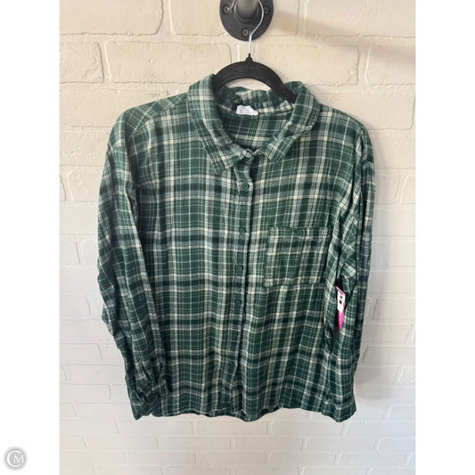 Top Long Sleeve By Cotton On In Green, Size: S