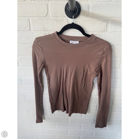 Top Long Sleeve Basic By Top Shop In Tan, Size: S