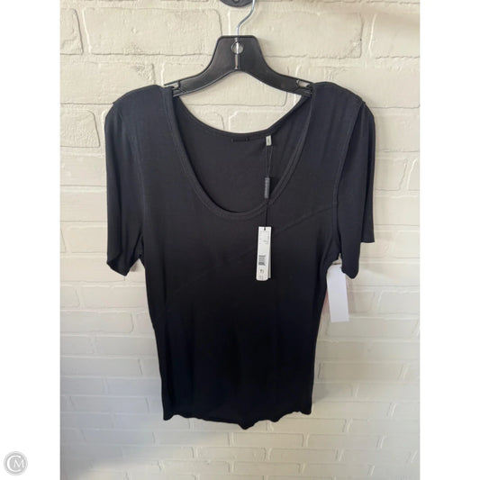 Top Short Sleeve Basic By Elie Tahari In Black, Size: L