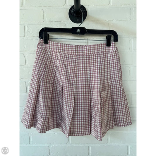 Skort By Hyfve In Pink & White, Size: 8