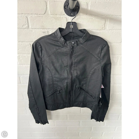 Jacket Moto By Banana Republic In Black, Size: S