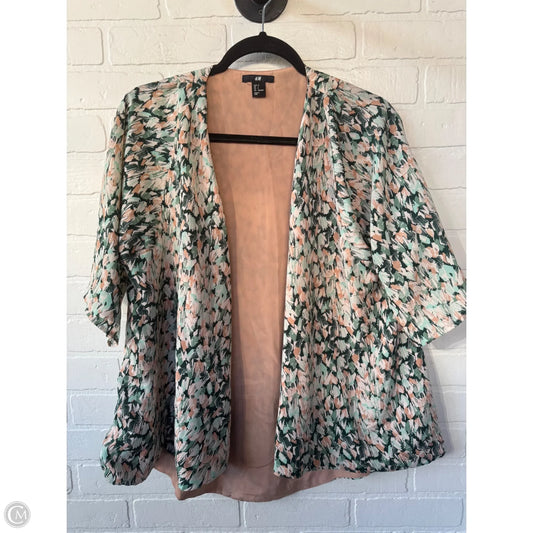 Kimono By H&m In Green & Tan, Size: S