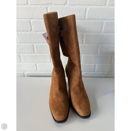 Boots Mid-calf Heels By Aerosoles In Brown, Size: 10.5