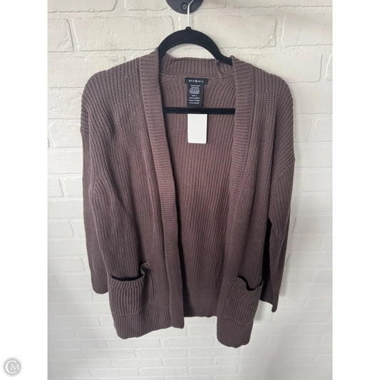 Sweater Cardigan By Clothes Mentor In Grey, Size: L