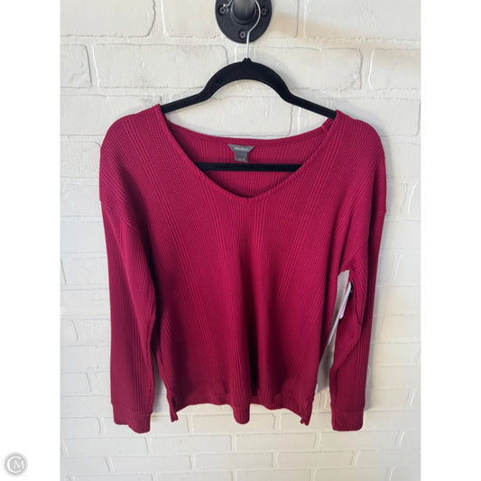 Top Long Sleeve Basic By Eddie Bauer In Red, Size: S