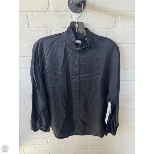 Top Long Sleeve By Vince In Black, Size: M