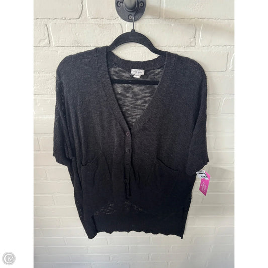 Sweater Short Sleeve By Tribal In Black, Size: M