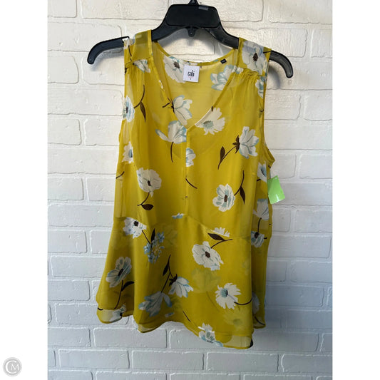 Top 2pc Sleeveless By Cabi In Yellow, Size: S