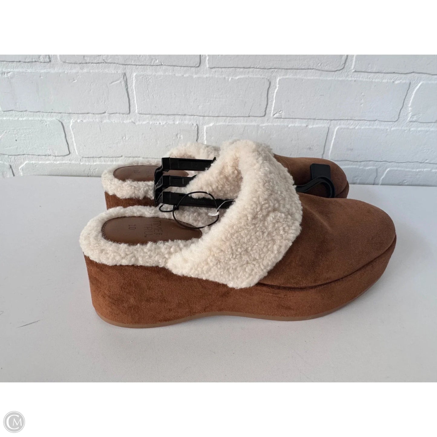 Shoes Heels Platform By Time And Tru In Brown, Size: 10