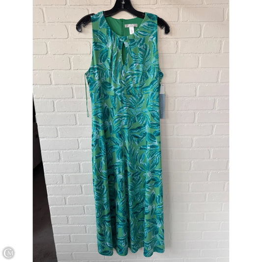 Dress Party Midi By London Times In Blue & Green, Size: Lp