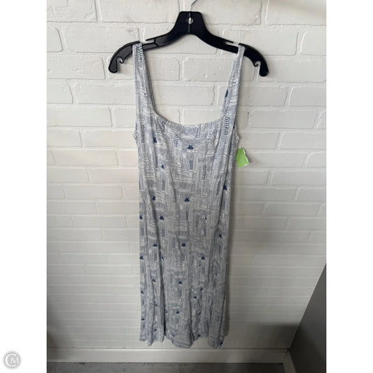 Dress Casual Midi By Splendid In Blue & White, Size: M