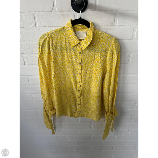 Top 3/4 Sleeve By Maeve In Yellow, Size: S