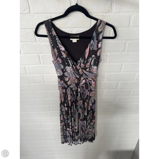 Dress Casual Short By Maeve In Brown & Pink, Size: Xs