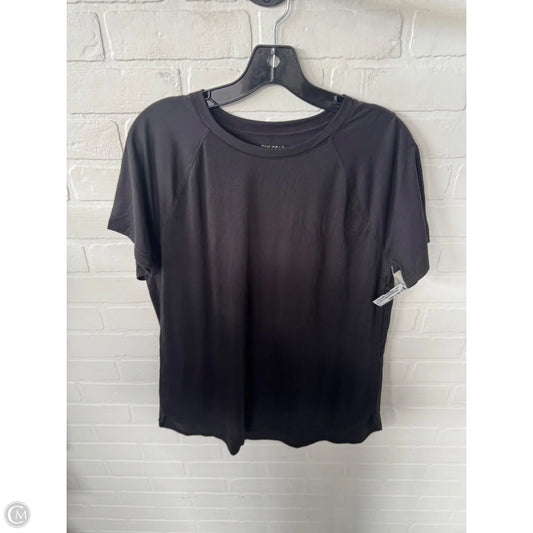 Athletic Top Short Sleeve By Tek Gear In Black, Size: L