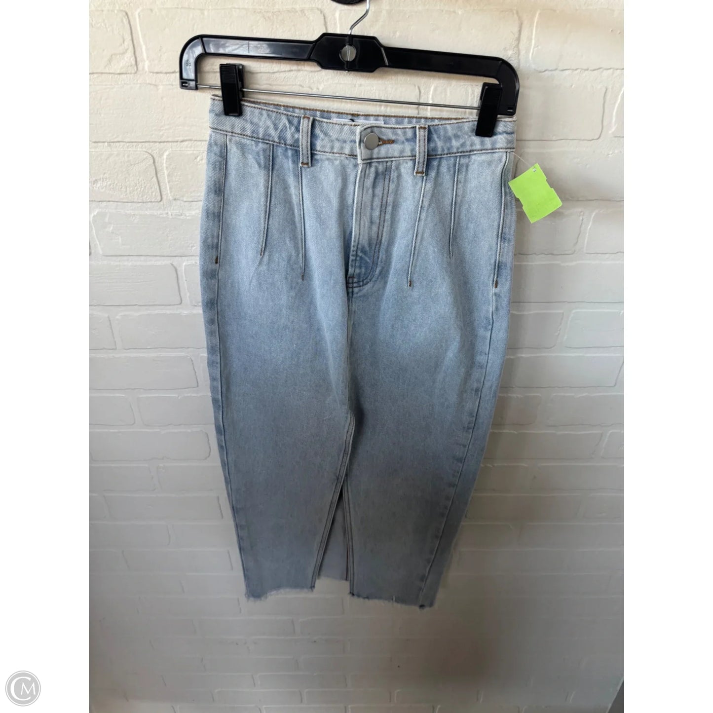 Skirt Midi By Showpo In Blue Denim, Size: 4