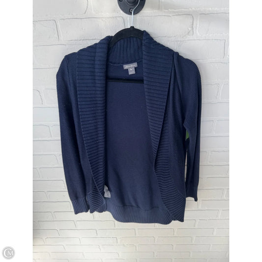 Sweater Cardigan By Eddie Bauer In Blue, Size: S