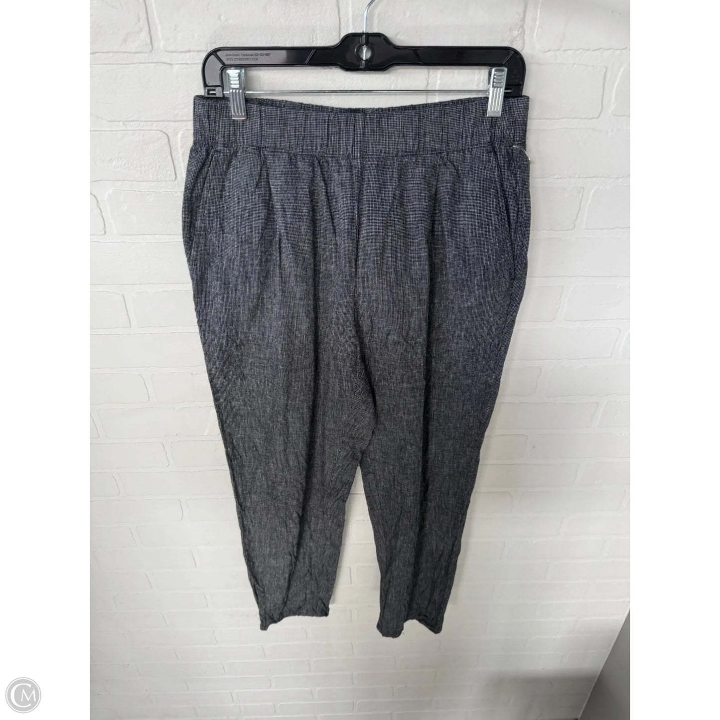Pants Linen By Eileen Fisher In Black & White, Size: 4
