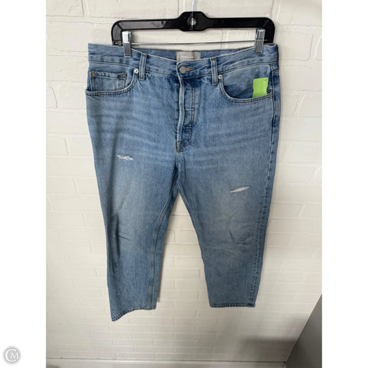 Jeans Straight By Everlane In Blue Denim, Size: 6