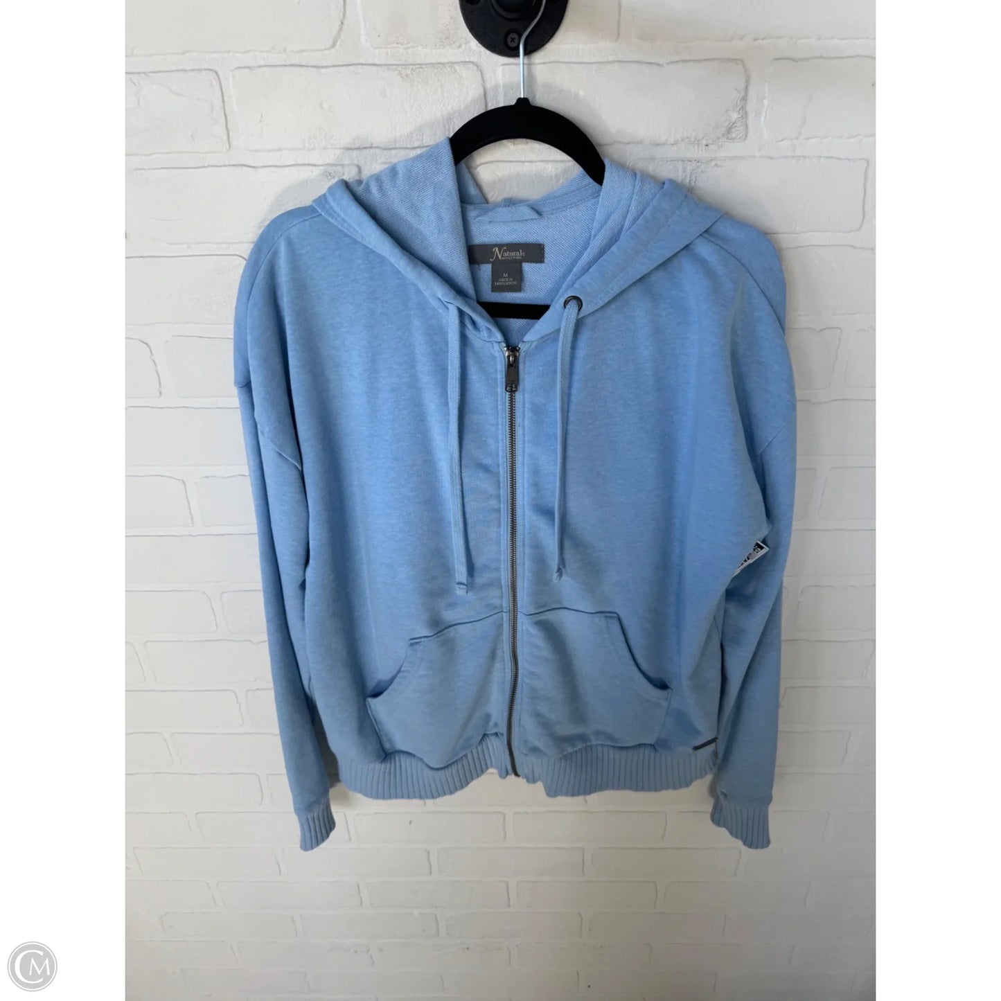 Sweatshirt Hoodie By Natural Reflections In Blue, Size: M