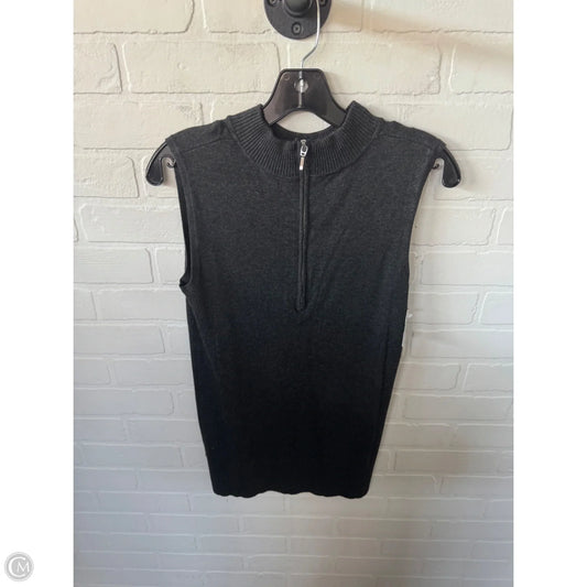 Vest Sweater By Clothes Mentor In Grey, Size: M